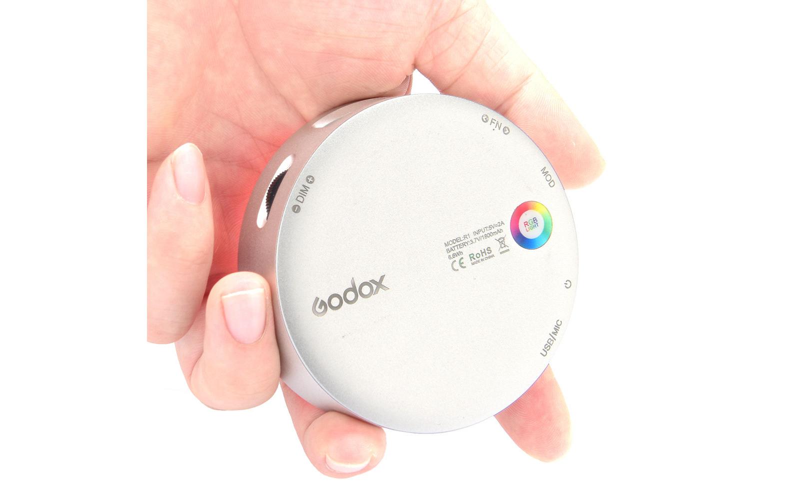 Videoleuchte R1 Round RGB MiniKompaktes RGB Mini-Licht mit Spezialeffekten