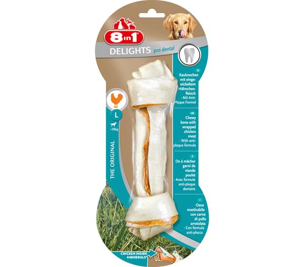 8in1 Hundesnack Delights Dental Kauknochen