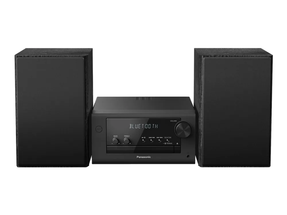 Panasonic SC-PM704 - Mikrosystem - 80 Watt (Total) - sort