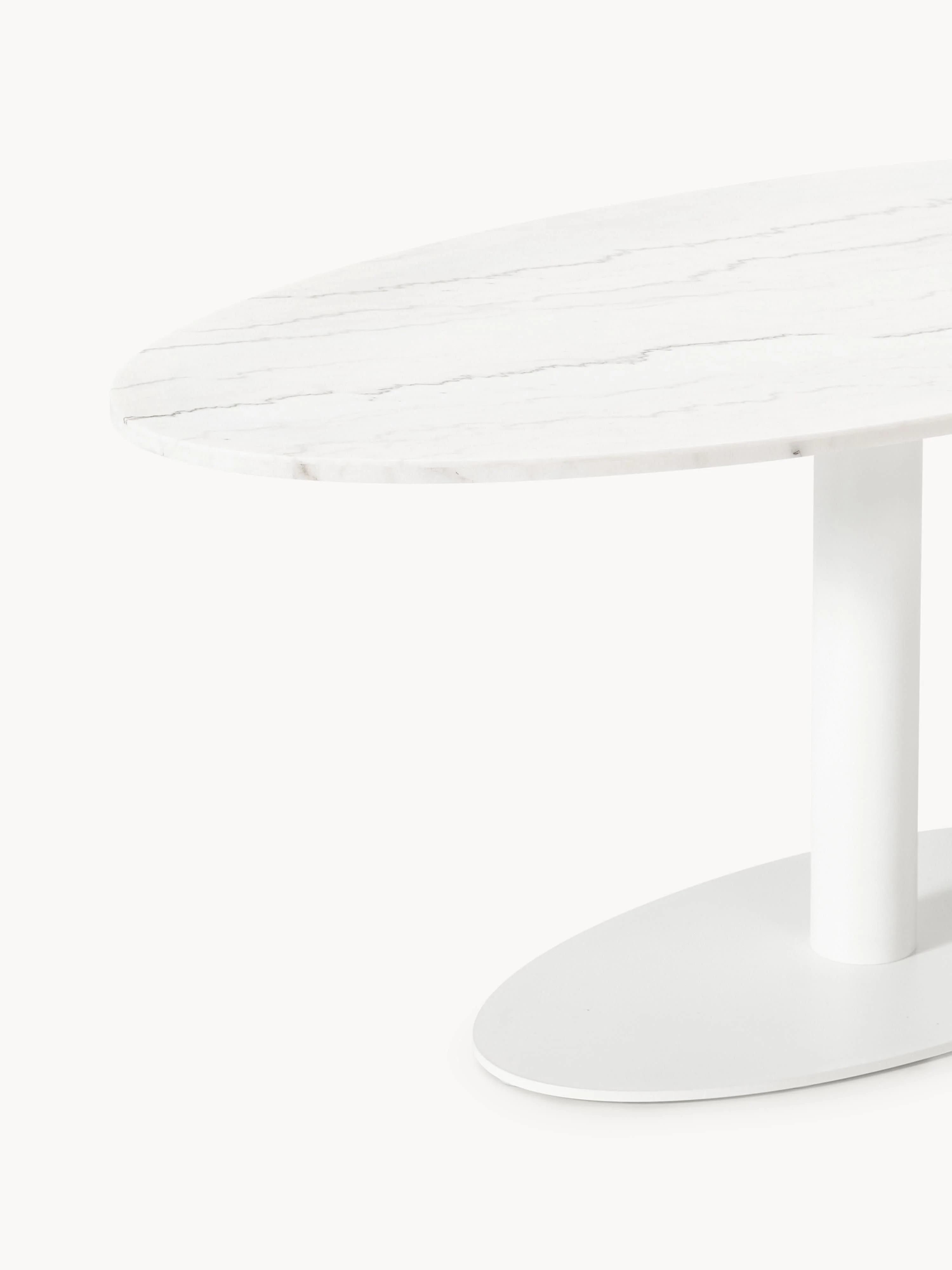Ovale marmeren eettafel Miley