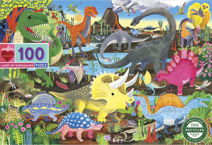 eeBoo eeBoo - Puslespil 100 brk - Dinoland