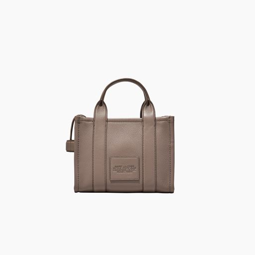 Marc Jacobs The Leather Small Tote Bag, Cement