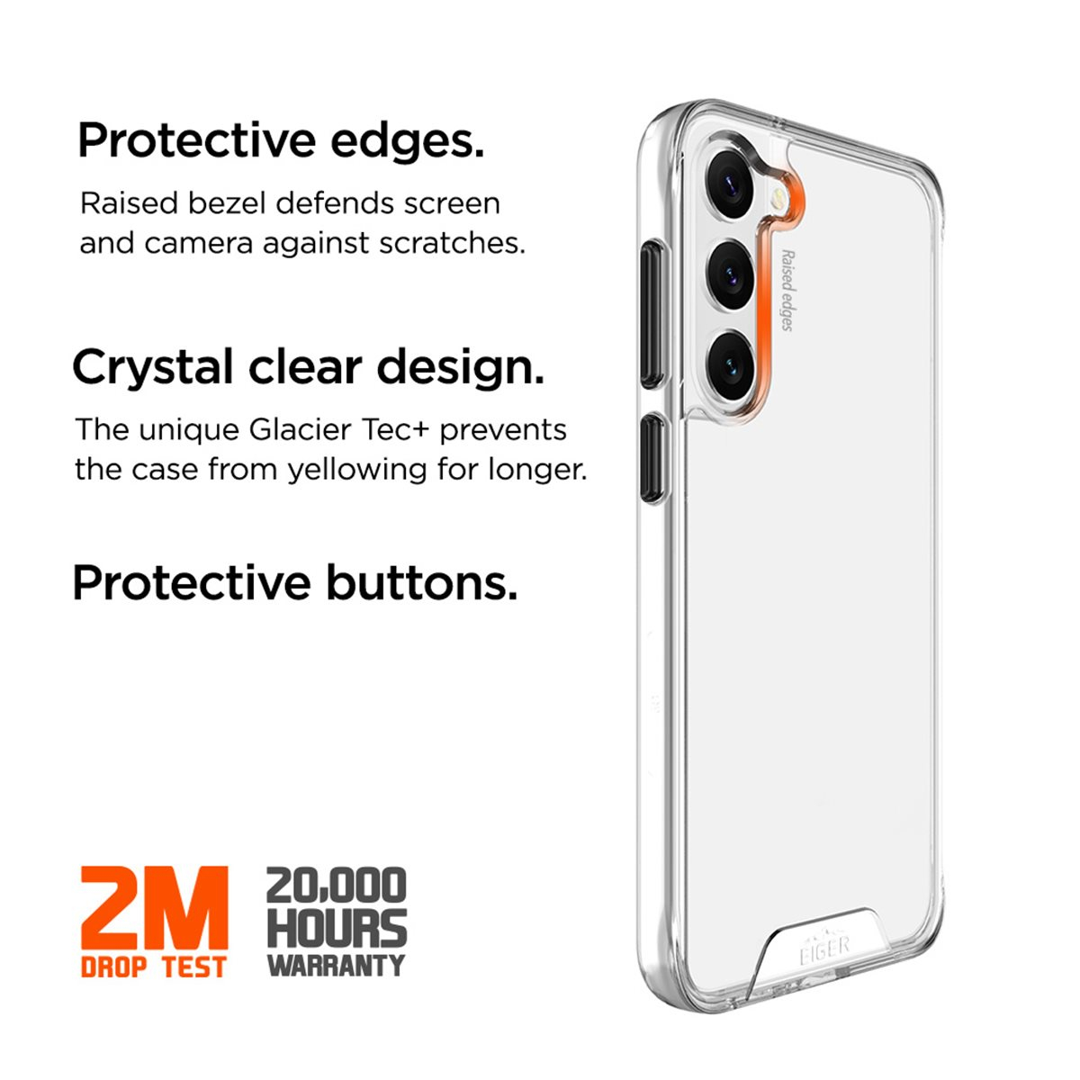 Samsung Galaxy S24  Plus Glacier Case Hybrid Schutzhülle (EGCA00551) - Transparent