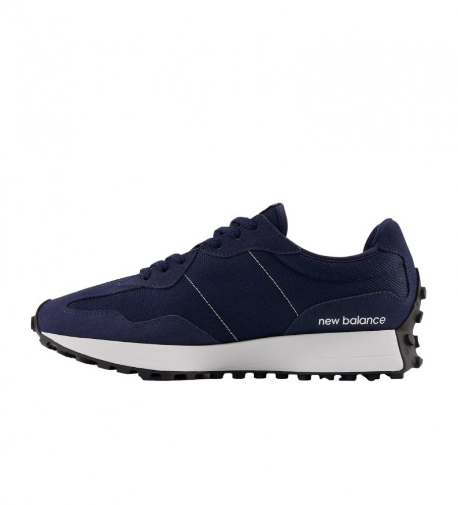 Tênis New Balance de couro 327 azul marinho