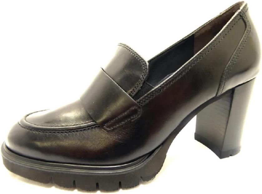 Paul Green Pumps slip-on shoe block heel lage schoen with side stretch insert