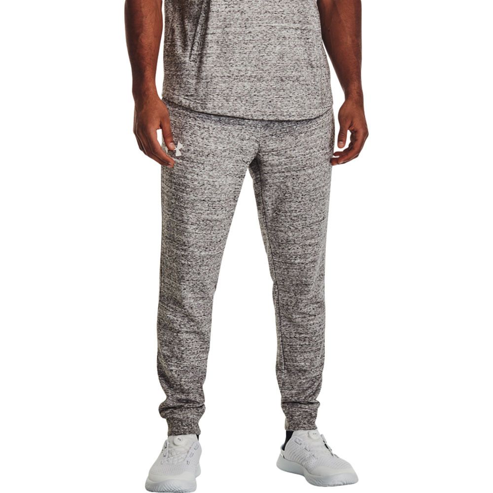 Under Armour RIVAL TERRY - Jogging Homme blanc