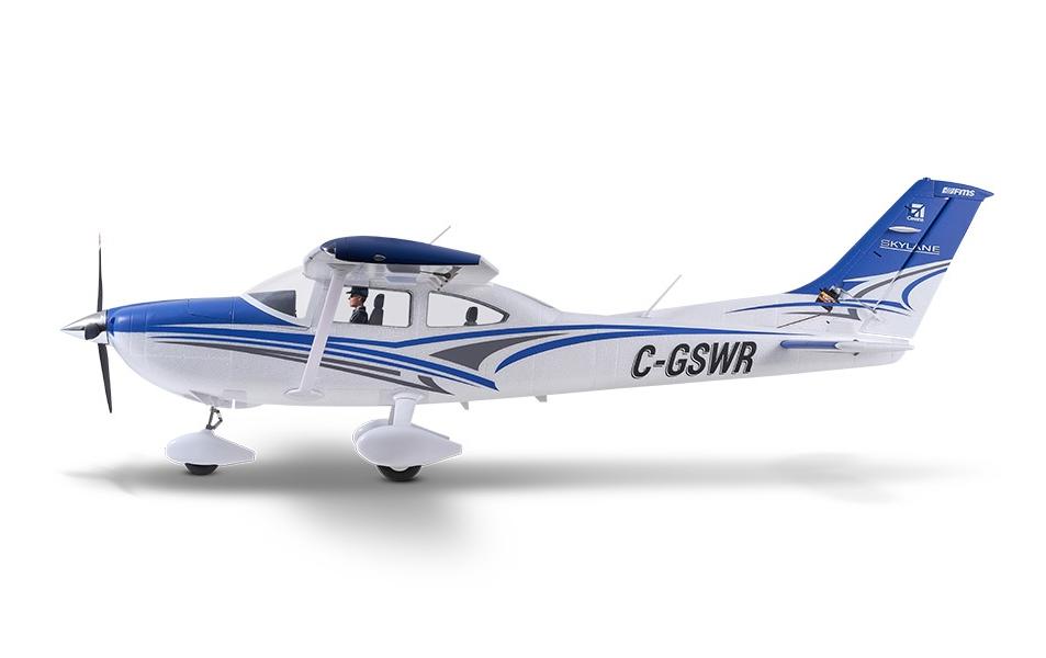 Motorflugzeug Cessna 182 1500 mm Blau, PNP<br>Wendiges Scale STOL Flugmodell