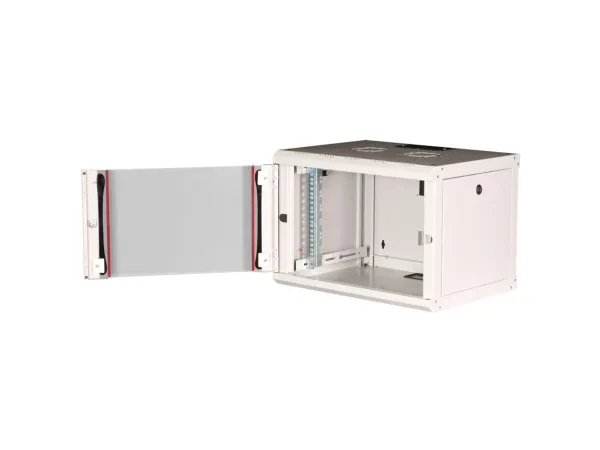 ROLINE 26.21.0000, Vægmonteret stativ, 7U, Nøglelås, Rack skinner, 14,5 kg, Grå