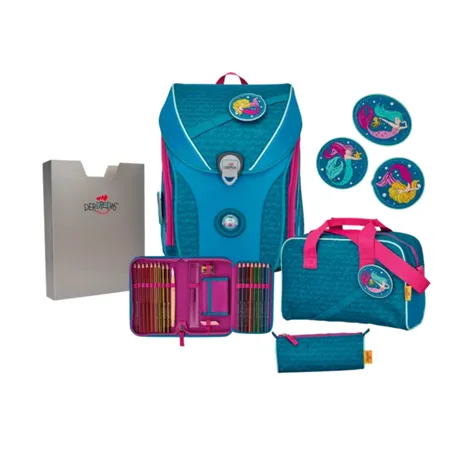 DerDieDas ErgoFlex MAX Schulranzen-Set Exklusiv Superflash Meerjungfrau