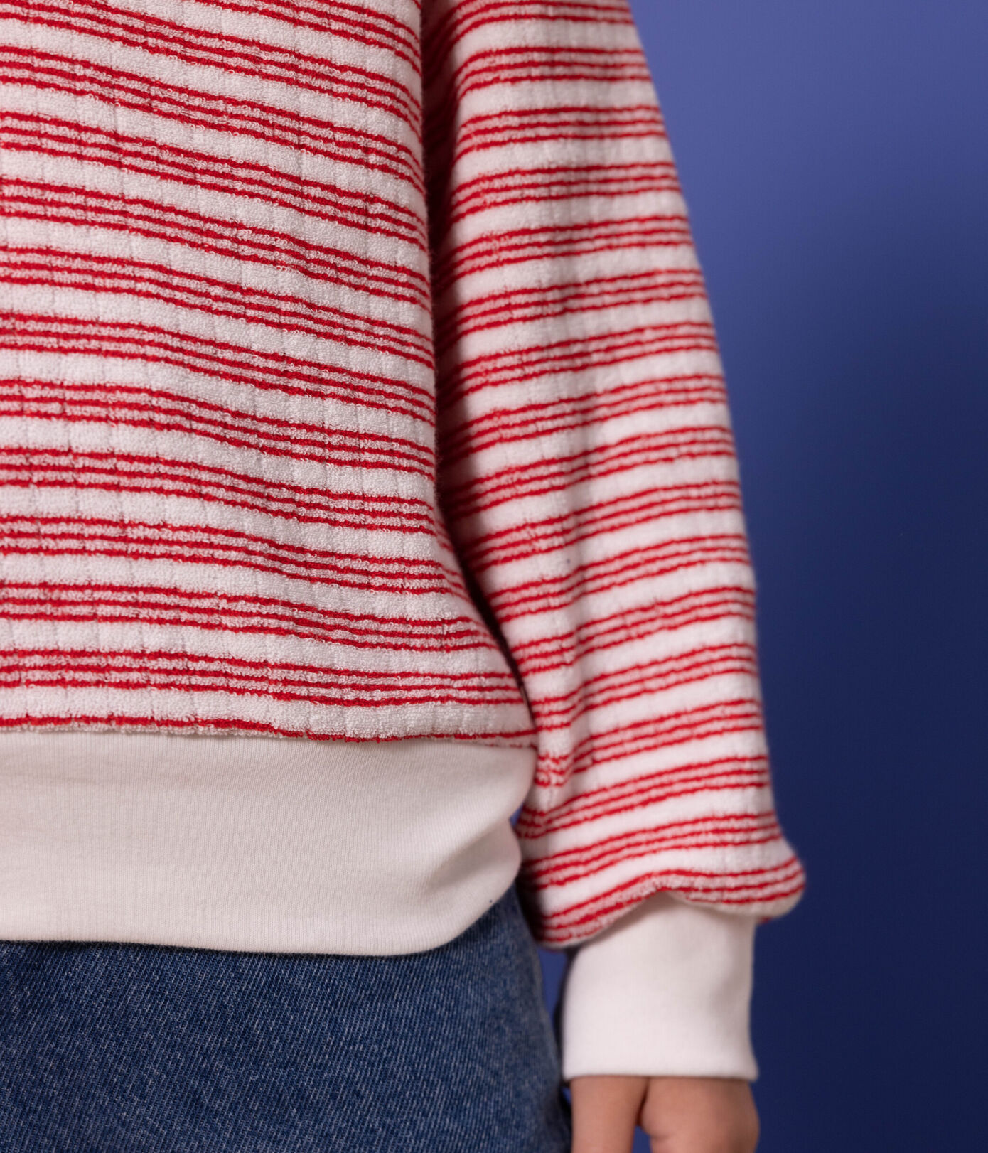 Sweatshirt rayé enfant fille / garçon