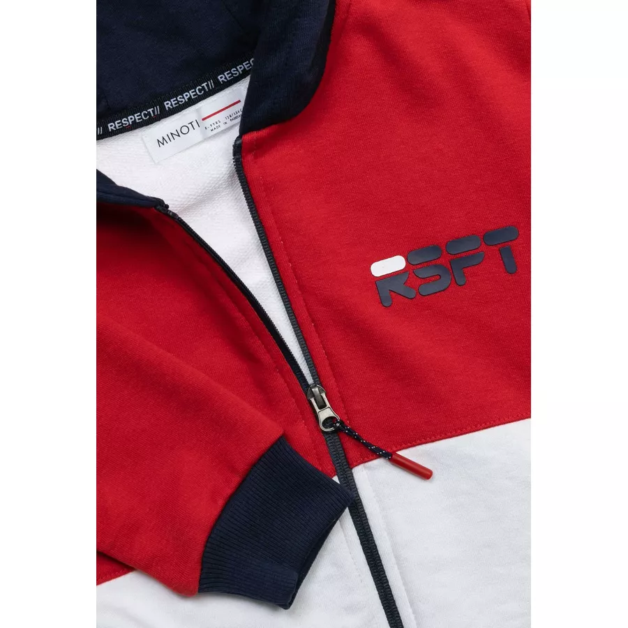 MINOTI Hoodie RotWeiß