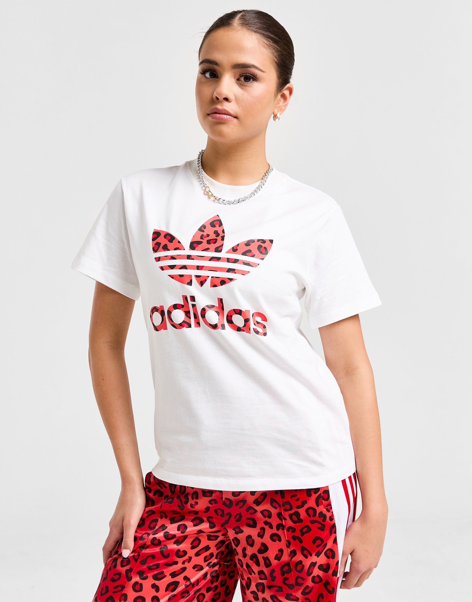 adidas Originals T-shirt Trèfle adidas Originals Leopard Luxe