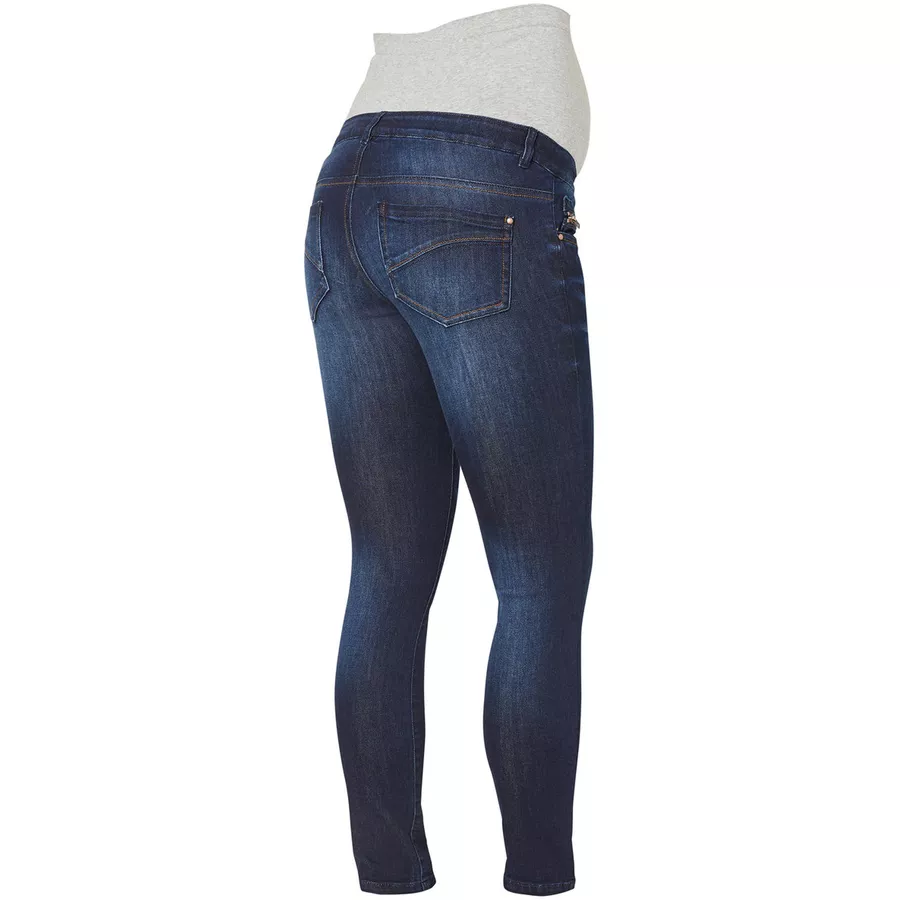 mama licious Umstandsjeans MLRENO Dark Blue Denim