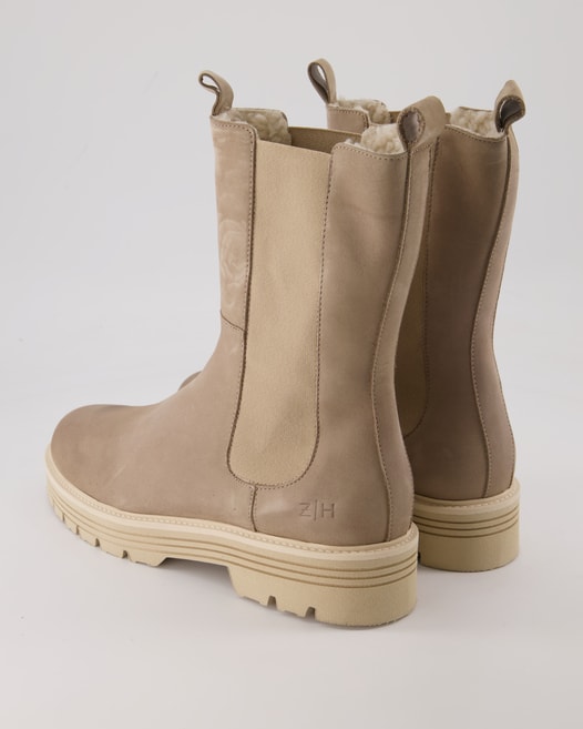 Zahira Winterstiefel Chelsea Boots in Beige
