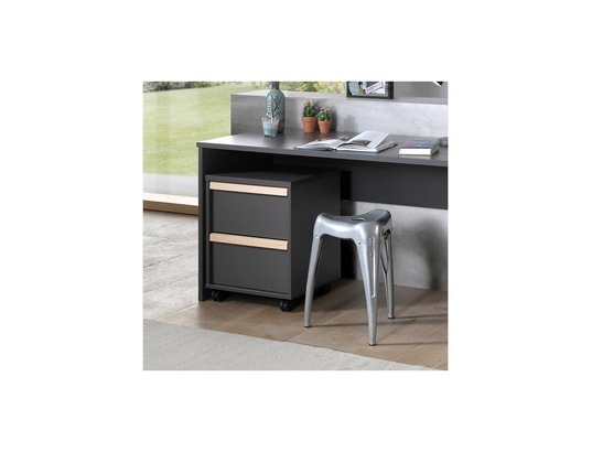 VIPACK - Plan à langer Caisson de bureau london - anthracite