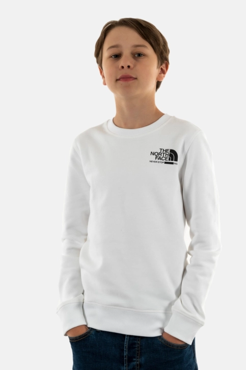 Sweat the north face graphic crew fn41 white