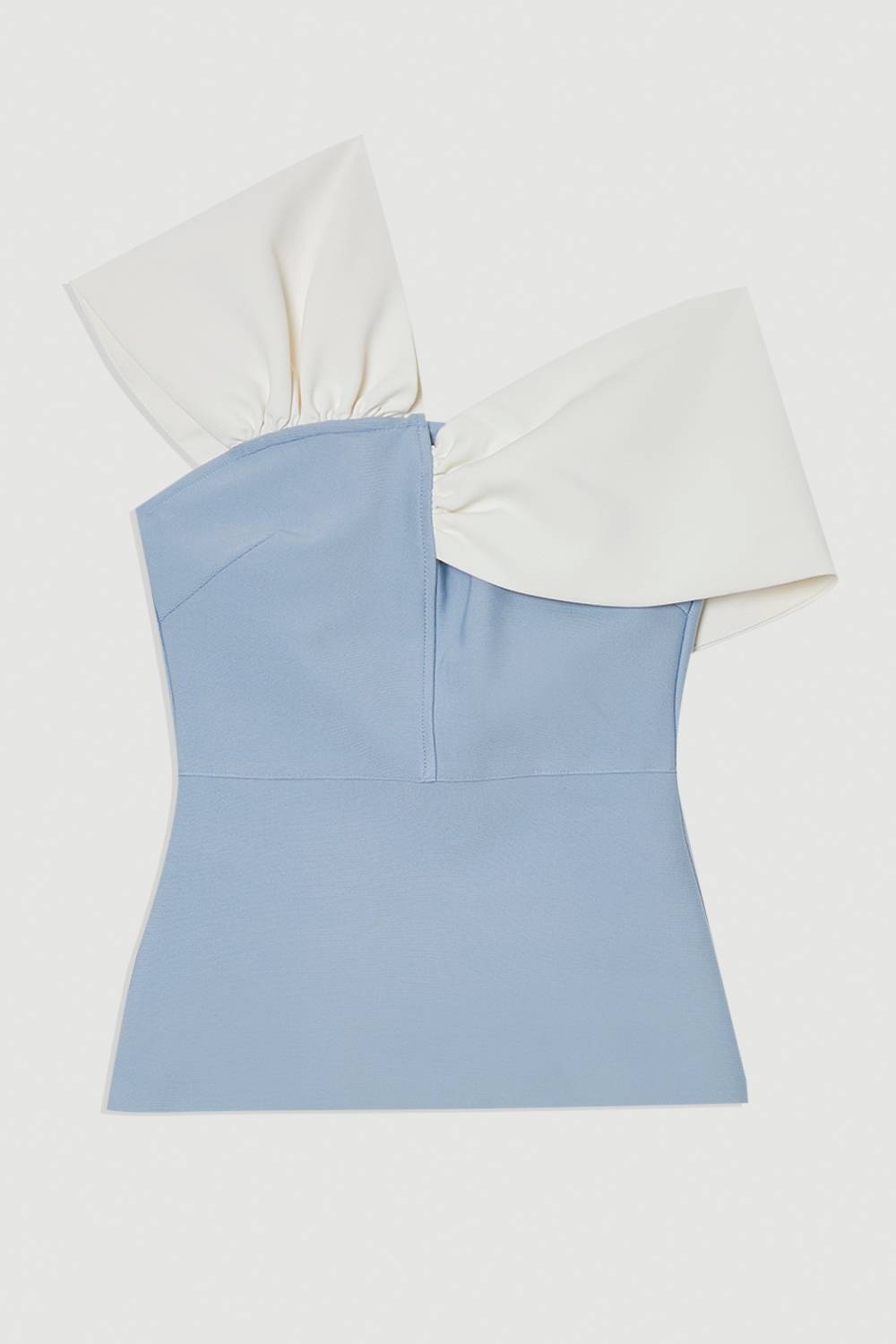 KarenMillen Haut Bandage Tricoté à Bretelle Asymétrique Près du Corps