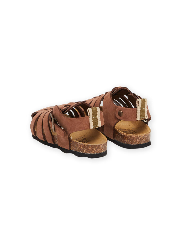 Sandales marron en cuir
