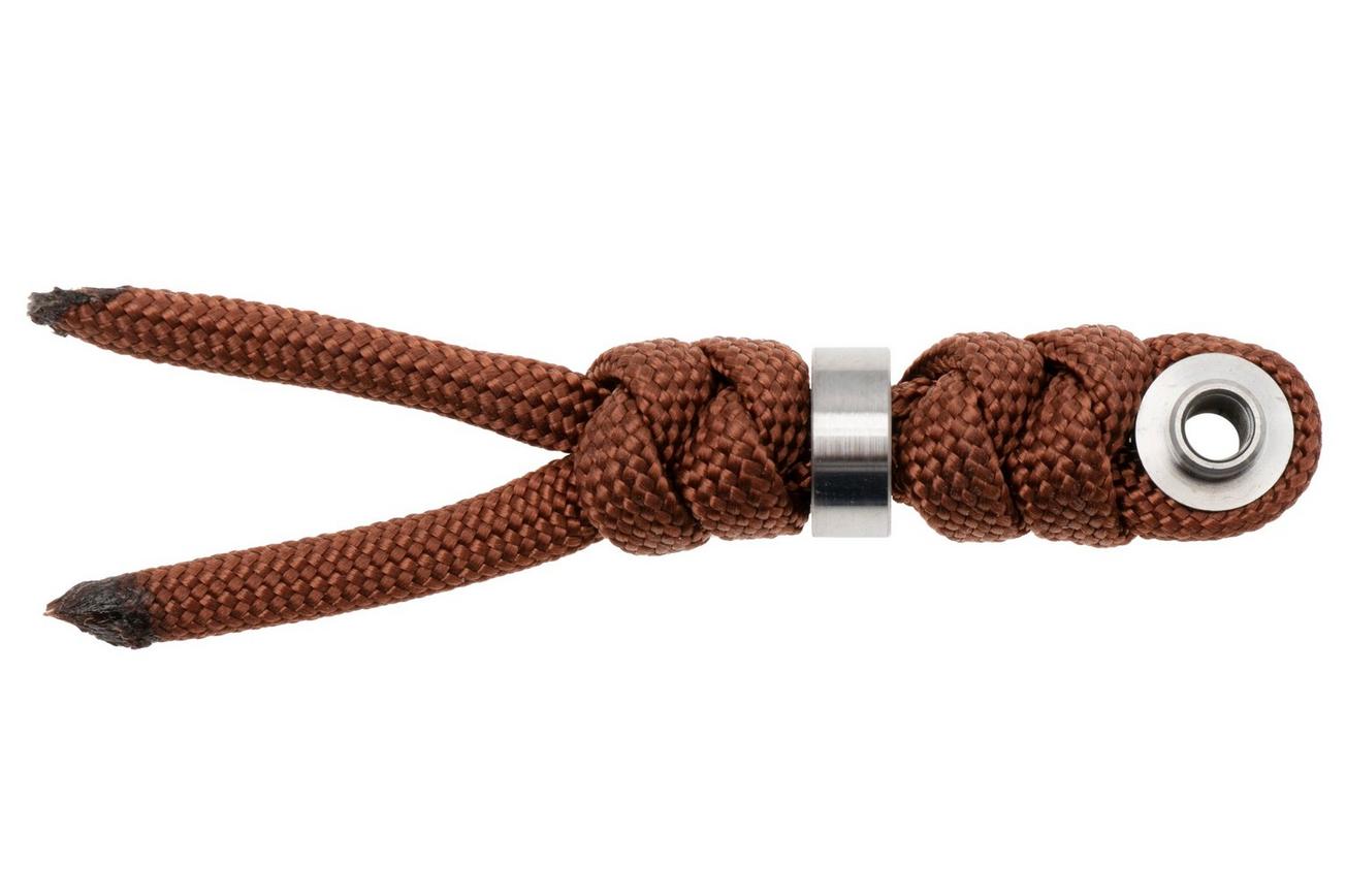 Chris Reeve Small Inkosi Lanyard with bead rust/silver SIN-7019