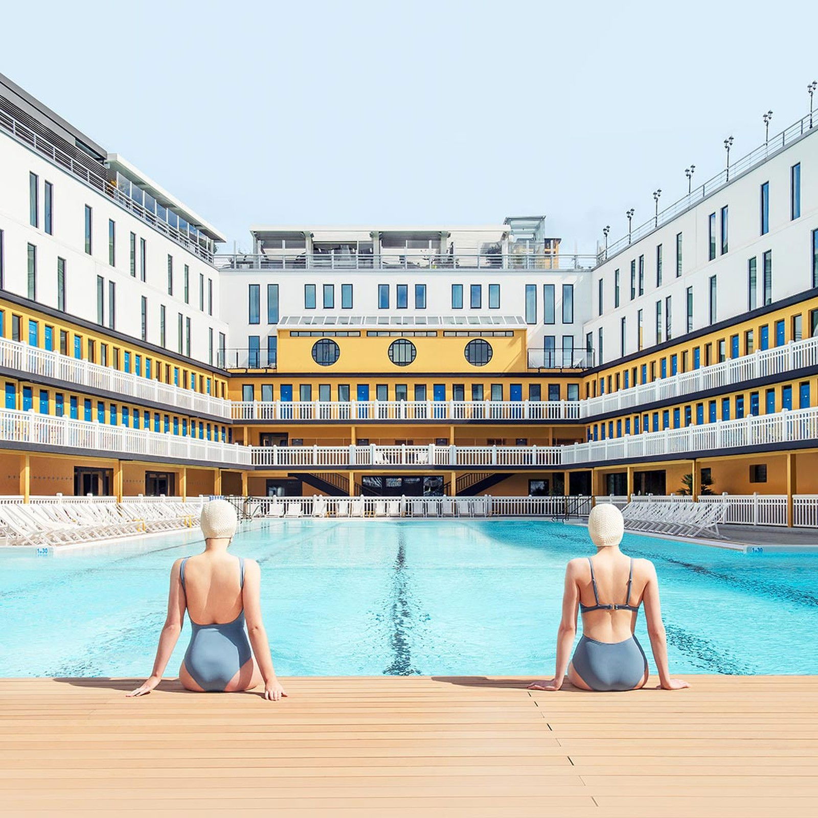 Summer Swim at Molitor by Soo Burnell - Limited Edition. Edition of: 150. Signed.