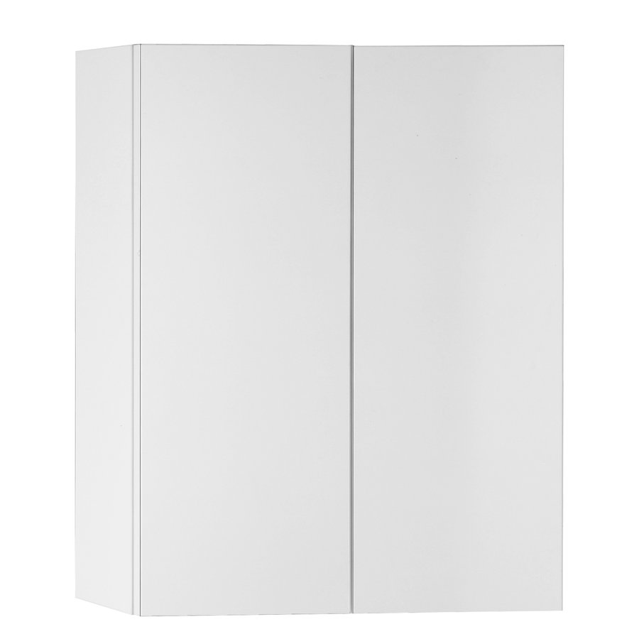 Aqualine Vega spiegelkast 60x70x18cm 2 deuren wit
