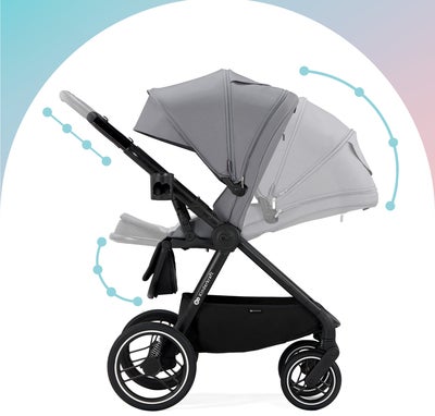 Kinderkraft NEA 2-in-1 Duovogn, Platinum Grey