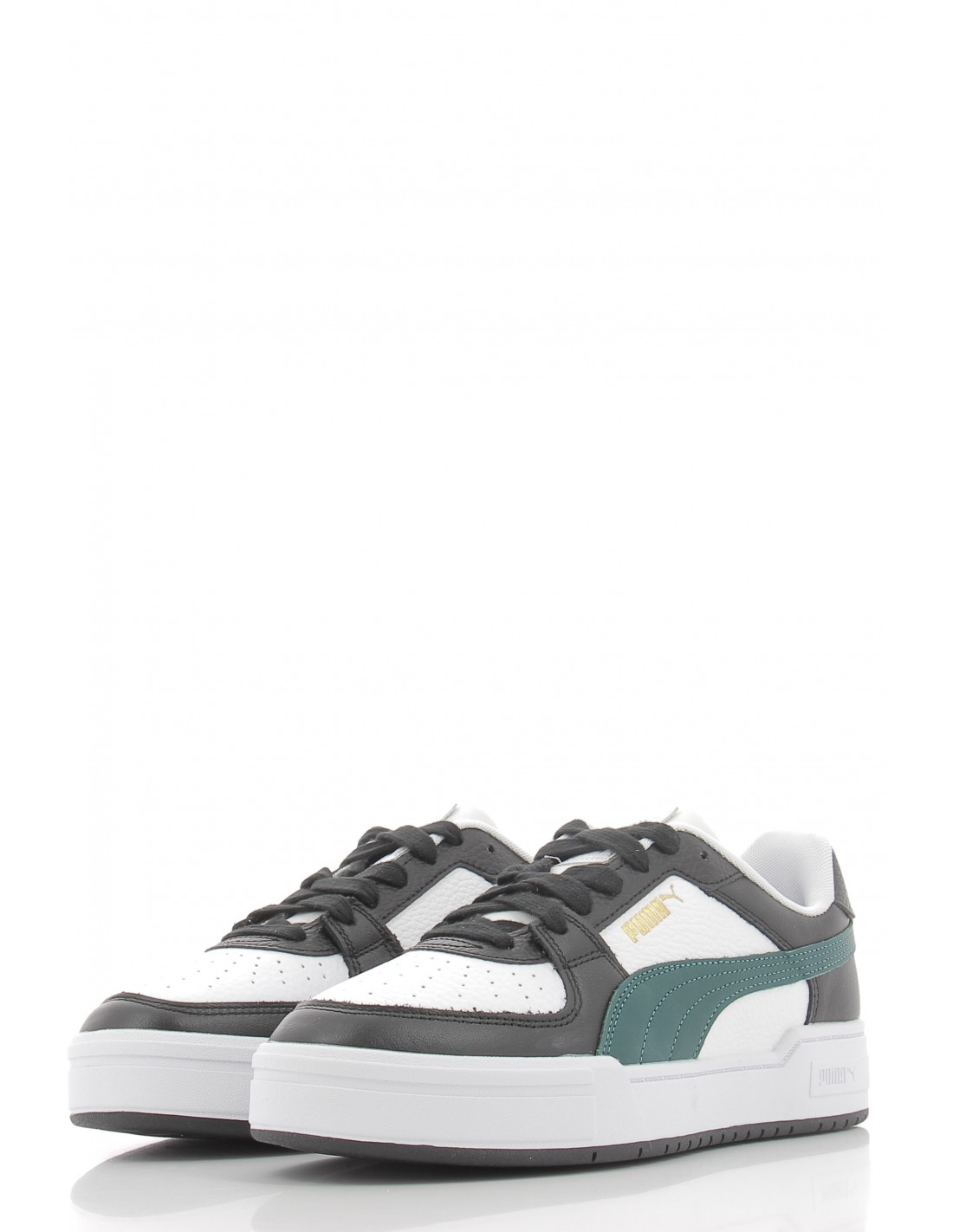 puma Sneakers homme ca pro cuir noir/blanc/vert