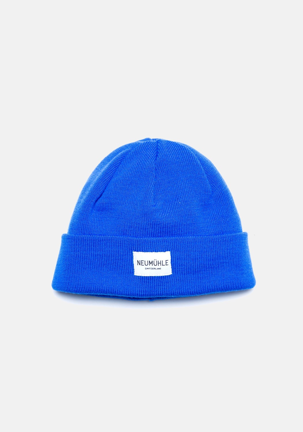 Neumuhle Wollmütze Nebel Organic Merino Cobalt Blue