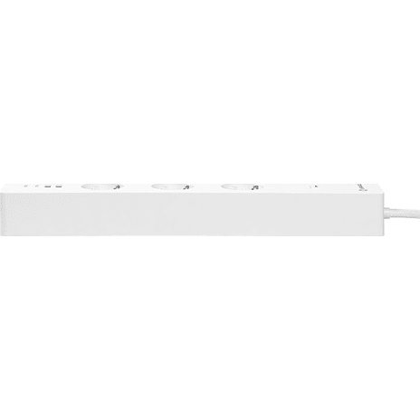 Smart+ stikdåse m. 3 stik og 2 USB - hvid