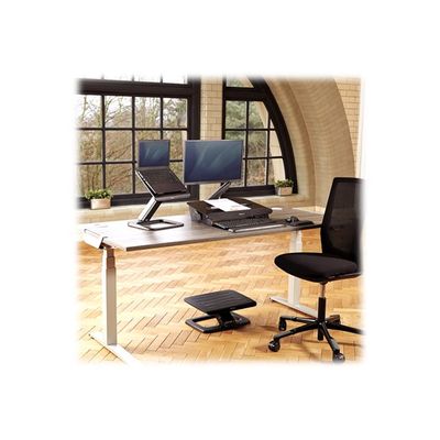 Fellowes Hana - Repose-pieds réglable en hauteur - facilement ajustable - noir