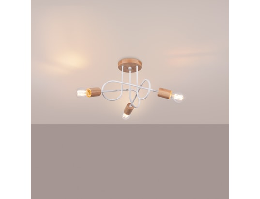 SOLLUX LIGHTING - Lustre ember 3 blanc