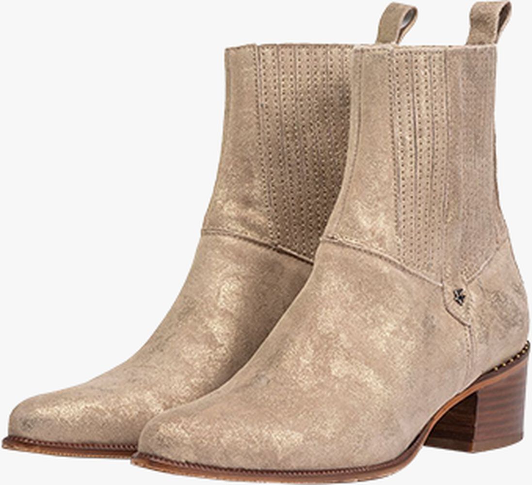 FLORIS VAN BOMMEL gouden floris van bommel enkellaarsjes sfw-50053