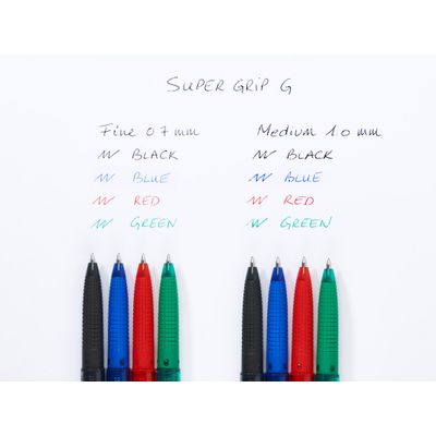 Pilot Super Grip-G - Stylo à bille - noir - encre à huile - 1 mm - rétractable