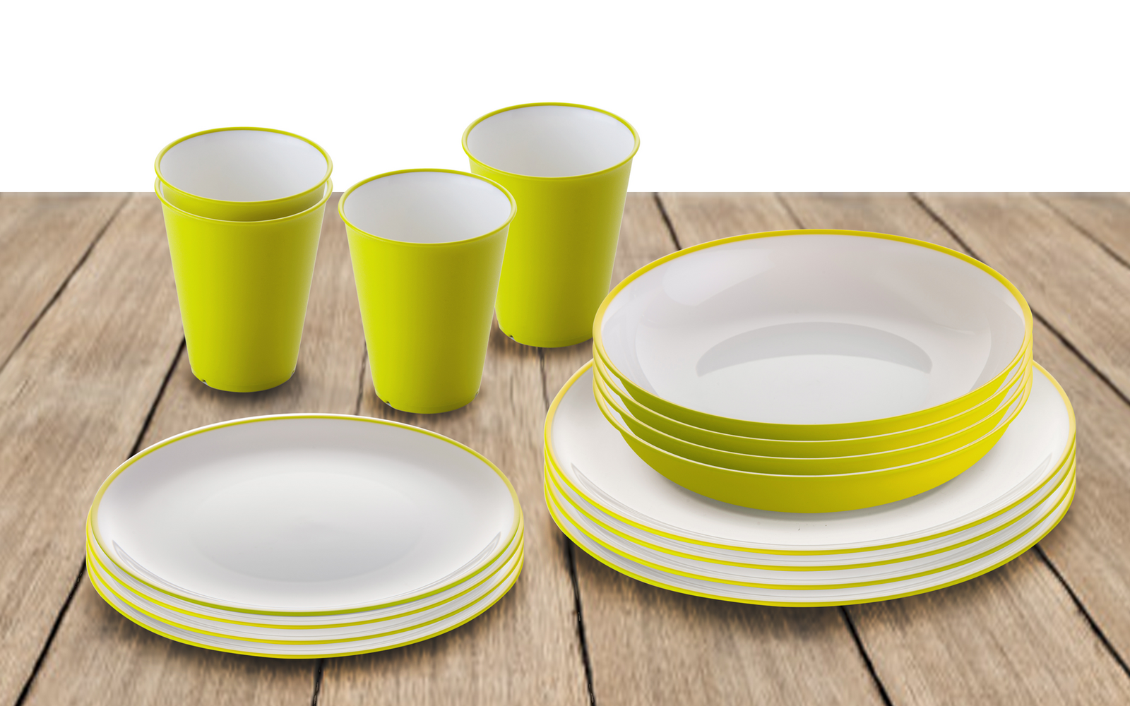 Omada Essgeschirrset mit Suppenteller 16 teilig violet
