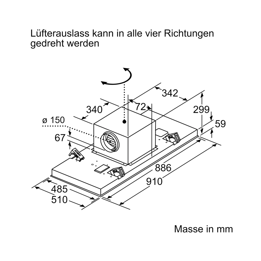 Bosch DRC99PS20 Deckenlüfter 90cm