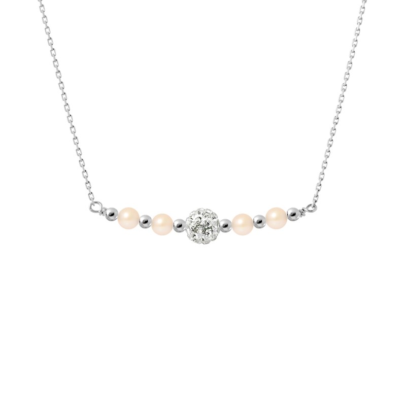 Collier - Perles de culture d'eau douce - Argent 925