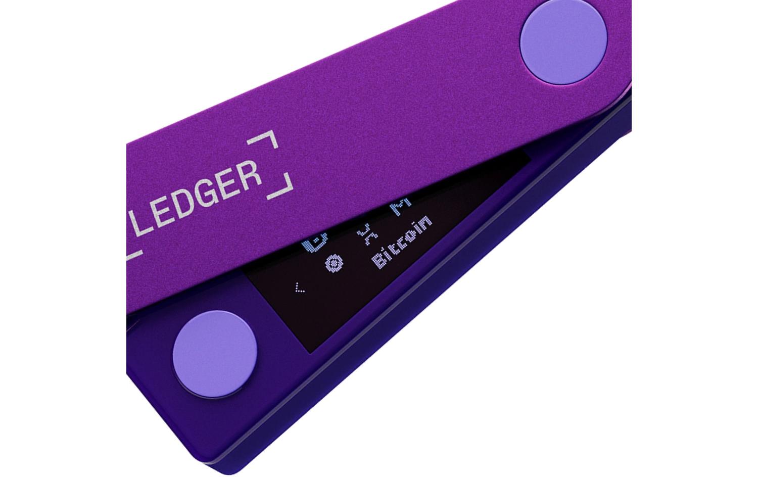 Nano X Amethyst Purple<br>Crypto-Hardware-Wallet mit Bluetooth zum Kaufen, Verwalten und Vermehren digitaler Vermögenswerte