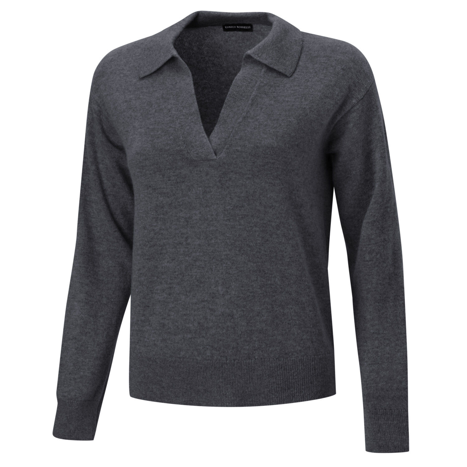 Damen Pullover mit Polokragen