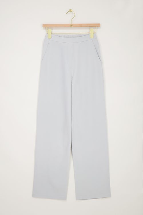 Lichtblauwe pantalon met elastiek