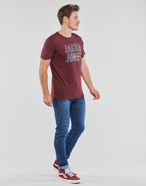 Jack & Jones - JJXILO TEE SS CREW NECK - Bordeaux