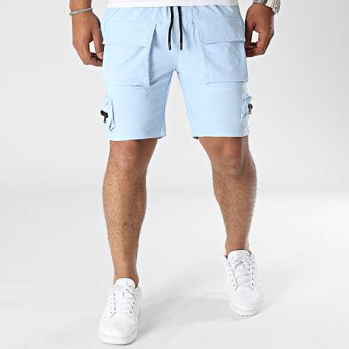 Short Cargo Bleu Clair