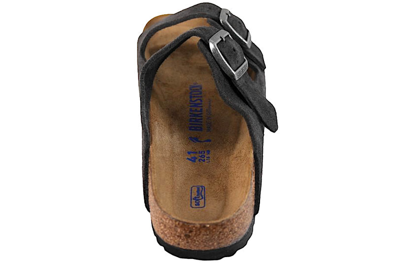BIRKENSTOCK ARIZONA BS VELVET GREY SLIPPERS