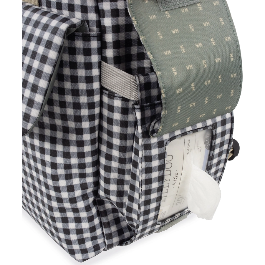 Walking Mum Wickelrucksack I Love Vichy Schwarz