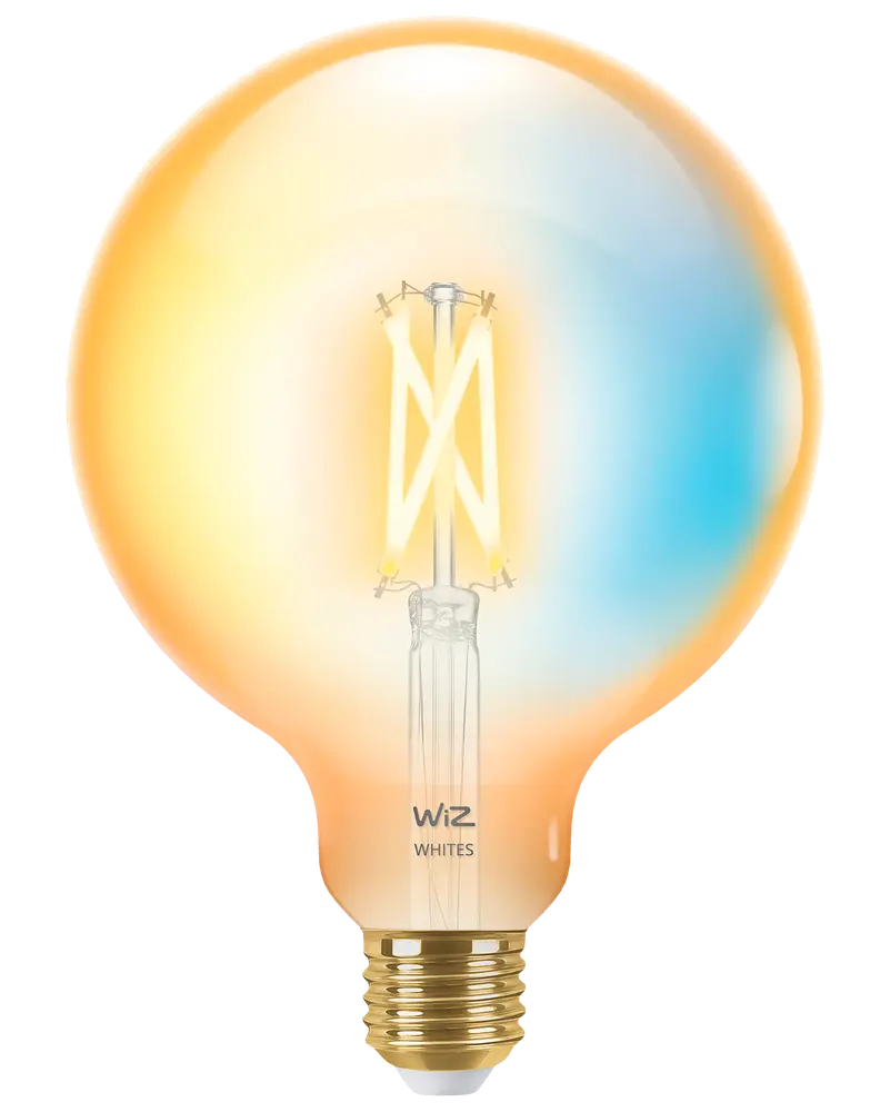 Smart LED-pære 7W E27 G125 Amber