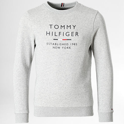 Sweat Crewneck Enfant Logo 7960 Gris Chiné