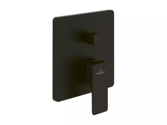 Mitigeur mécanique encastré avec inverseur VILLEROY ET BOCH Subway 3.0 Noir mat