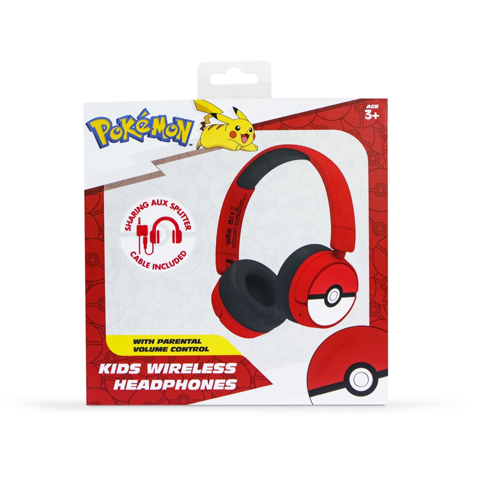 OTL - Bluetooth Hovedtelefoner m/Voksen Kontrol - Pokemon Pokeball