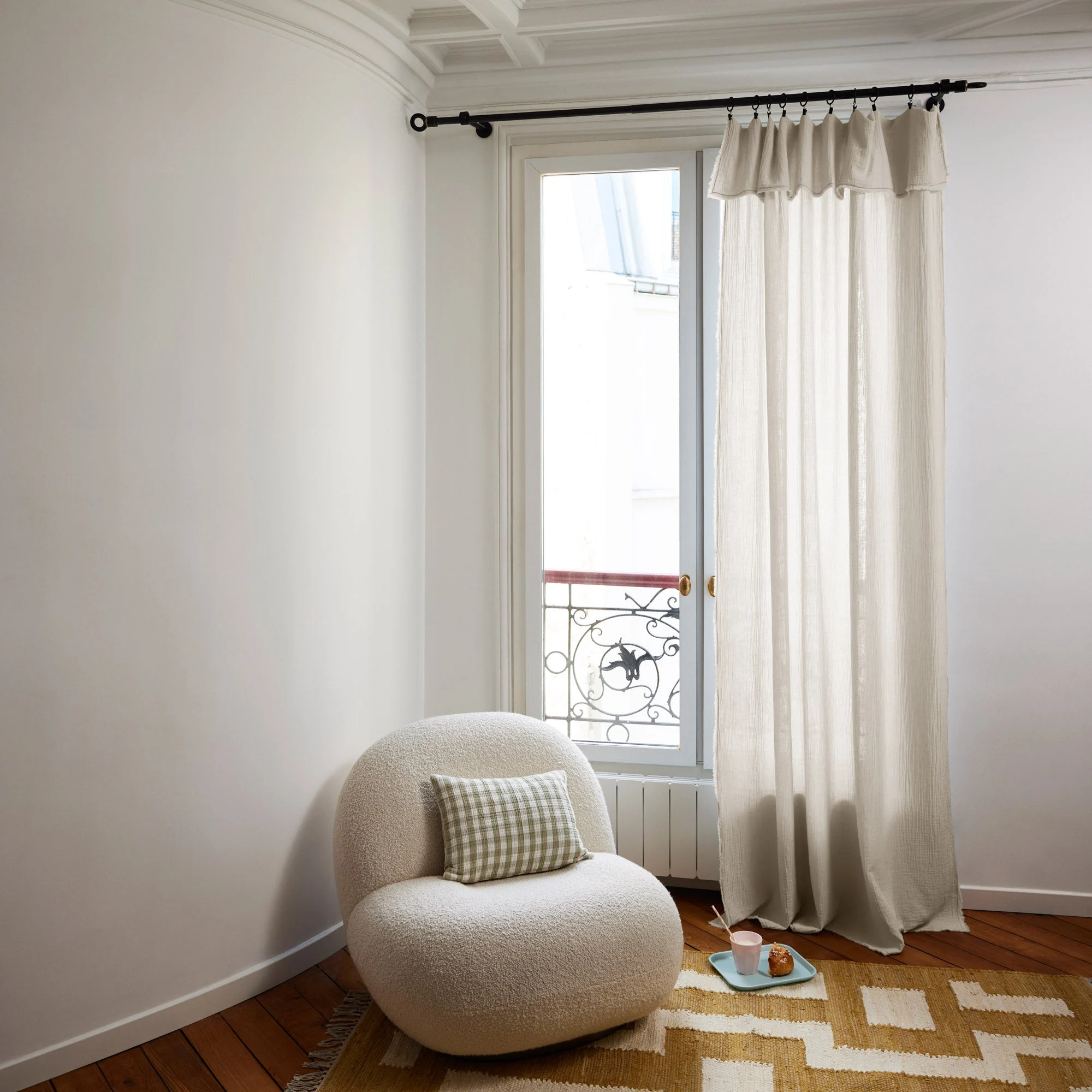 LOU - Rideau panneau | Beige