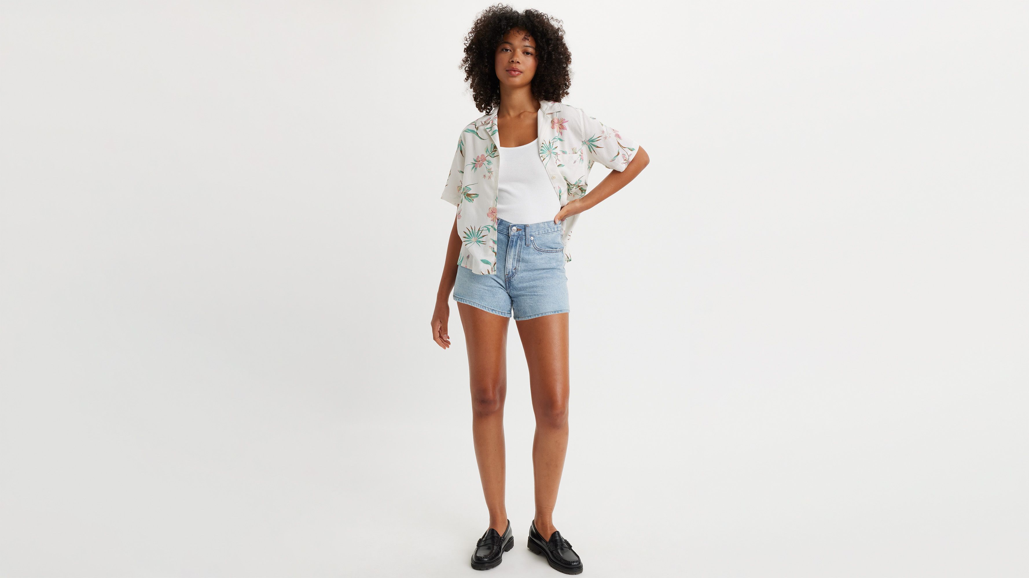 Short Mom ’80 - Make A Difference - Bleu