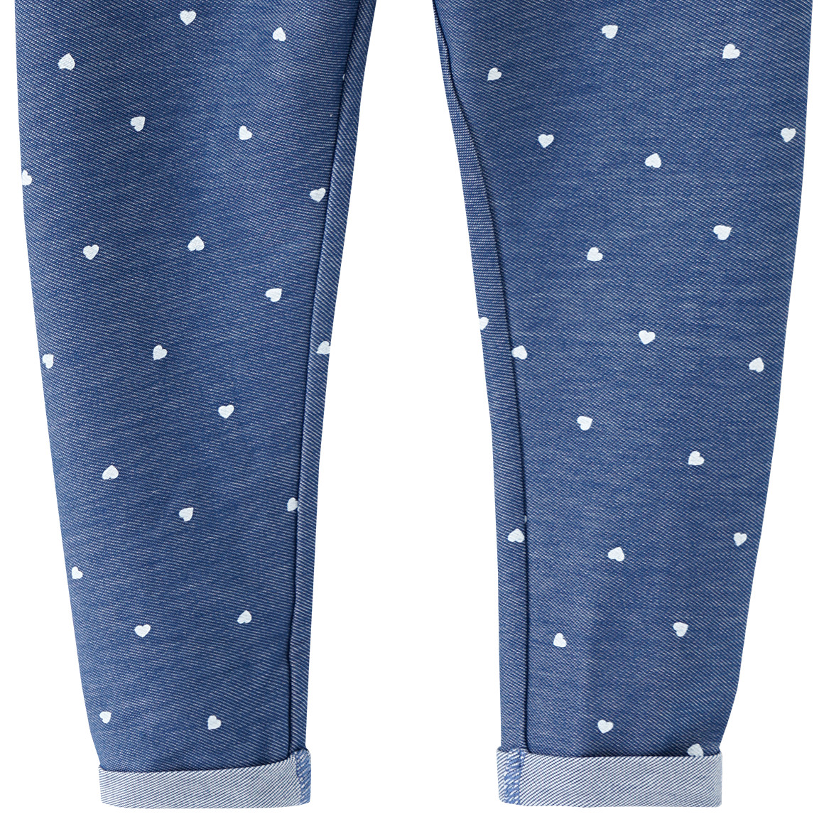 Topolino Mädchen Leggings mit Herzchen-Allover blau